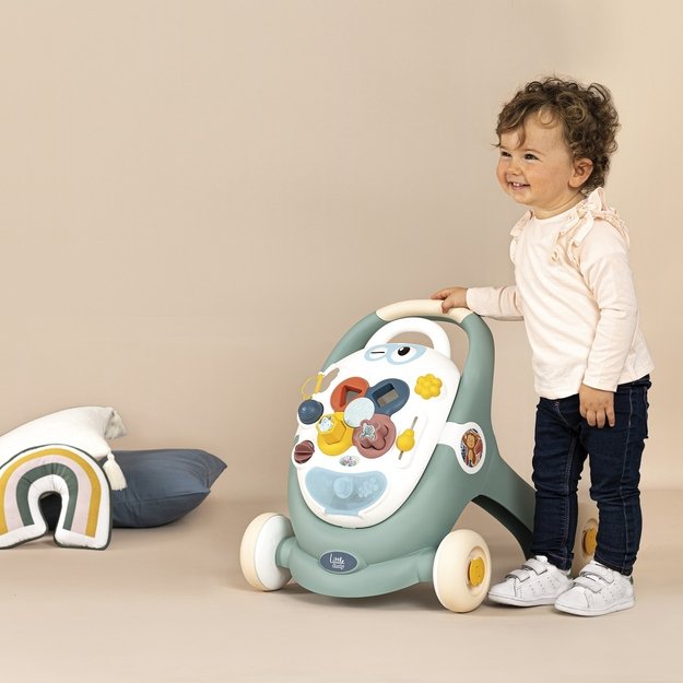 SMOBY LITTLE Interaktyvus vaikštynės-vežimėlis 3 viename