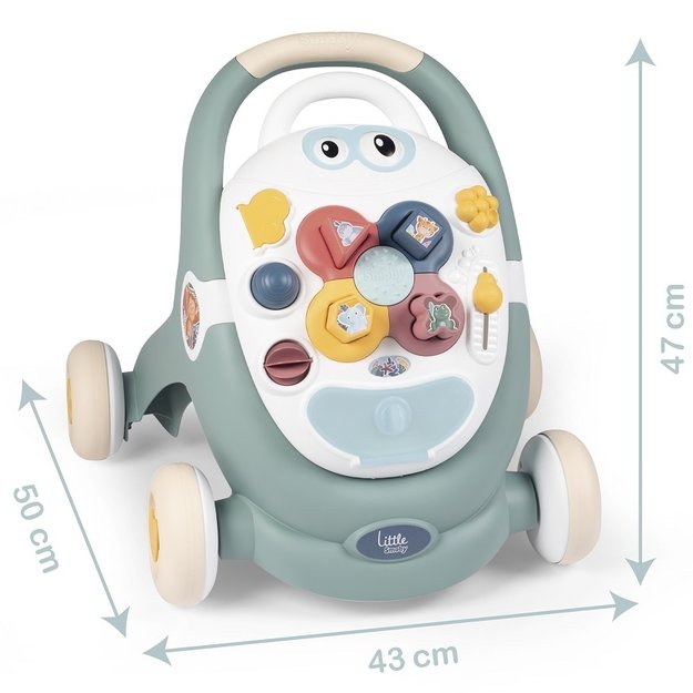 SMOBY LITTLE Interaktyvus vaikštynės-vežimėlis 3 viename