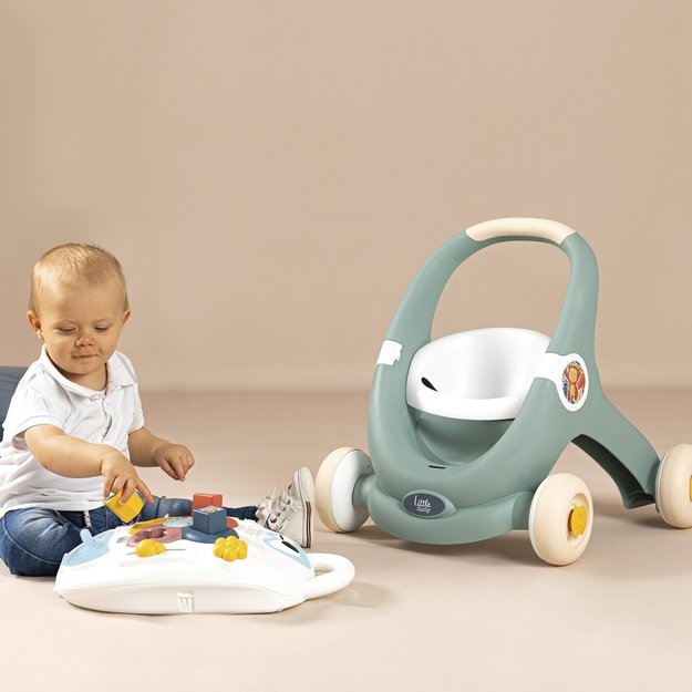 SMOBY LITTLE Interaktyvus vaikštynės-vežimėlis 3 viename