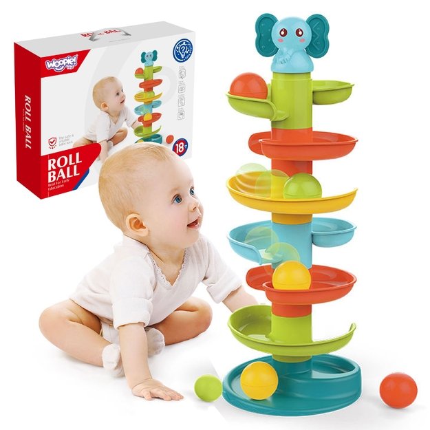 WOOPIE BABY Kamuoliukų trasa su 3 kamuoliukais