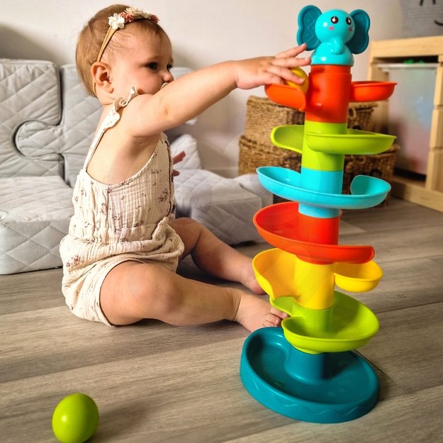 WOOPIE BABY Kamuoliukų trasa su 3 kamuoliukais