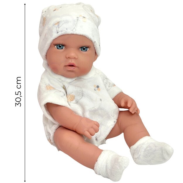 WOOPIE ROYAL – Lėlė kūdikis 30,5 cm su rožiniu nešynės lopšiu 12