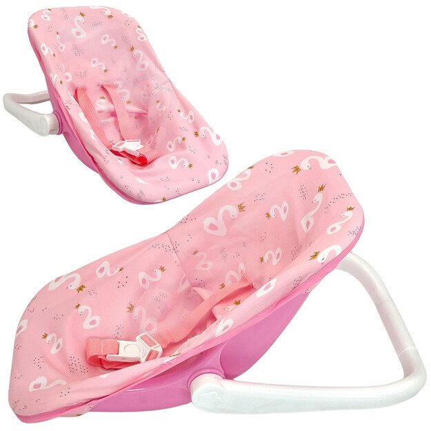 WOOPIE ROYAL – Lėlė kūdikis 30,5 cm su rožiniu nešynės lopšiu 11