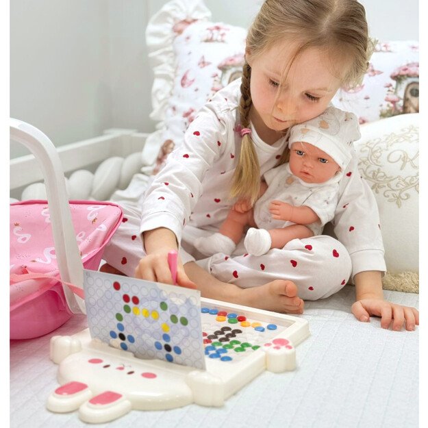 WOOPIE ROYAL – Lėlė kūdikis 30,5 cm su rožiniu nešynės lopšiu 7