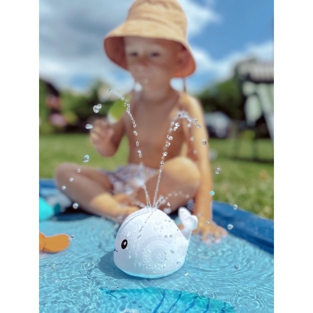 WOOPIE BABY Vonios žaislas „Banginis“ – vandens fontanas su LED apšvietimu 5