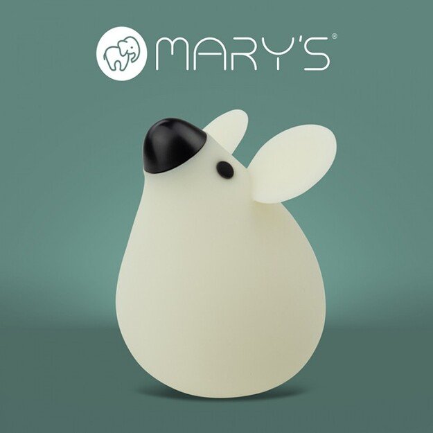 Mary’s LED naktinė lempa „Pelė“ – balta spalva