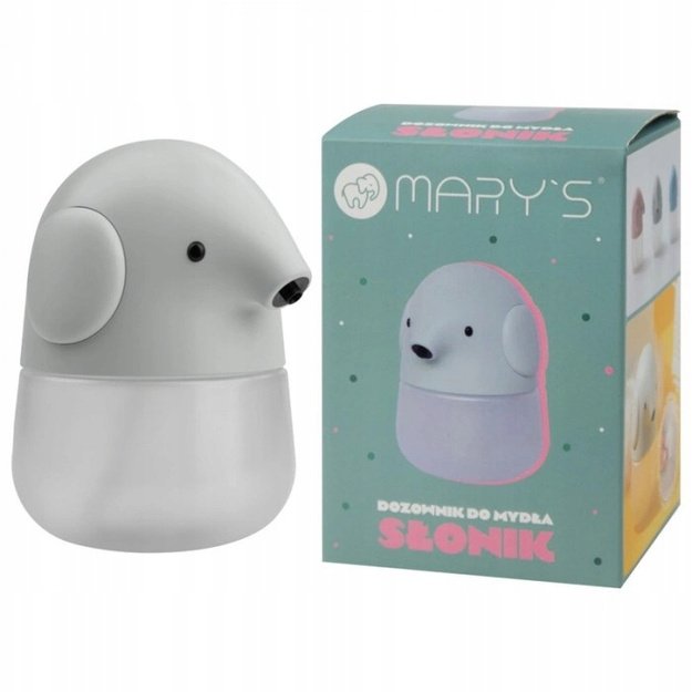 MARY’S baltas drambliuko formos automatinis muilo putų dozatorius 2