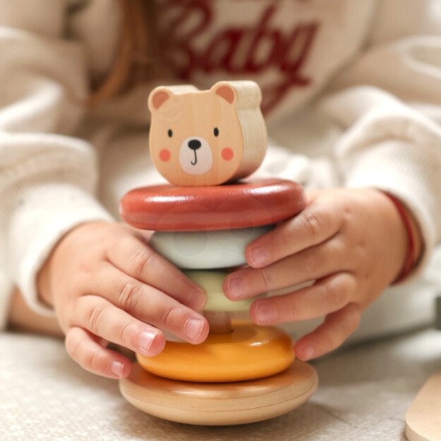 WOOPIE GREEN 3in1 rūšiavimo dėžutė „Sorter Box“ – kaladėlės, piramidė, drambliukas 5