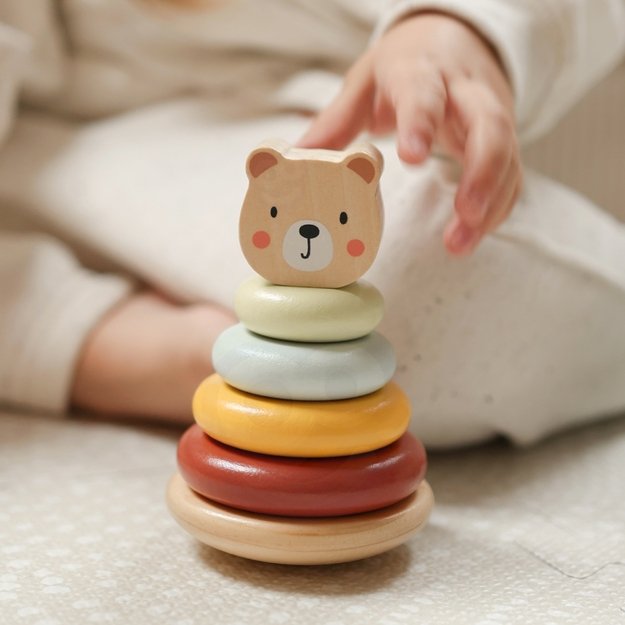 WOOPIE GREEN 3in1 rūšiavimo dėžutė „Sorter Box“ – kaladėlės, piramidė, drambliukas 5