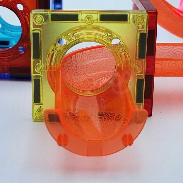 WOOPIE 49 dalių magnetinis rutuliukų trasa su šviesos efektais 16