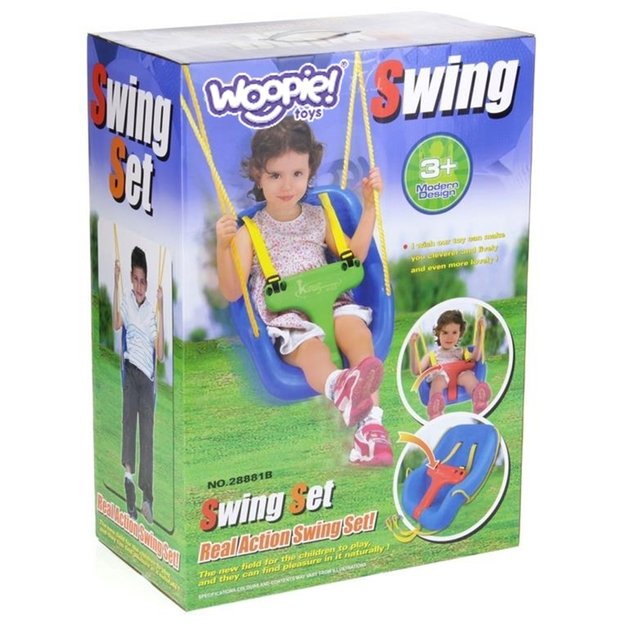 WOOPIE kibiro tipo sūpynė 2 viename – sėdynė su diržais