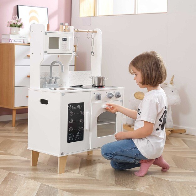 PolarB medinė virtuvė su šviesos ir garso efektais bei priedais 2