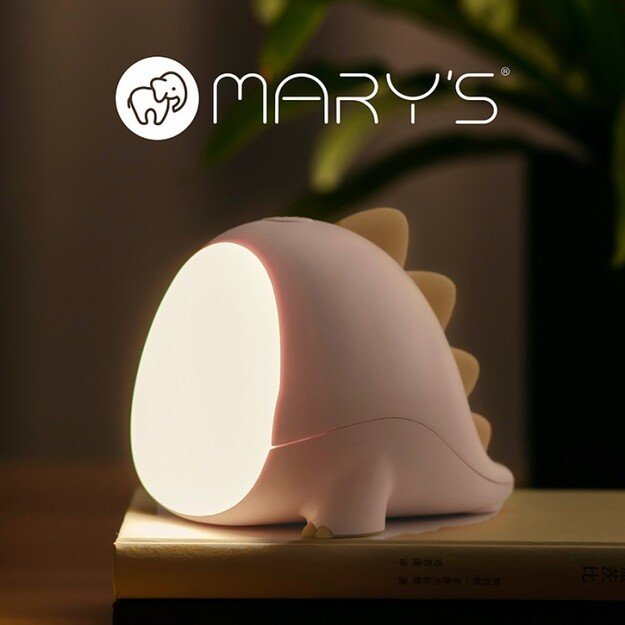 Mary’s LED naktinė lempa „Dinozauras“ – rožinė 1