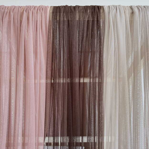 Tiulio užuolaida, baldakimas namelio tipo lovai (siauresniam stogeliui) 8