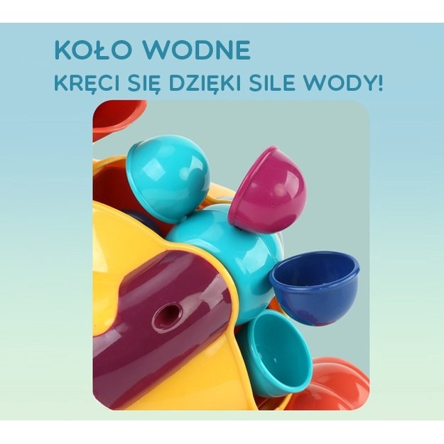 WOOPIE BABY Vandens žaislas „Ančiukas – vandens ratukas ir perpylimo fontanas“ 13