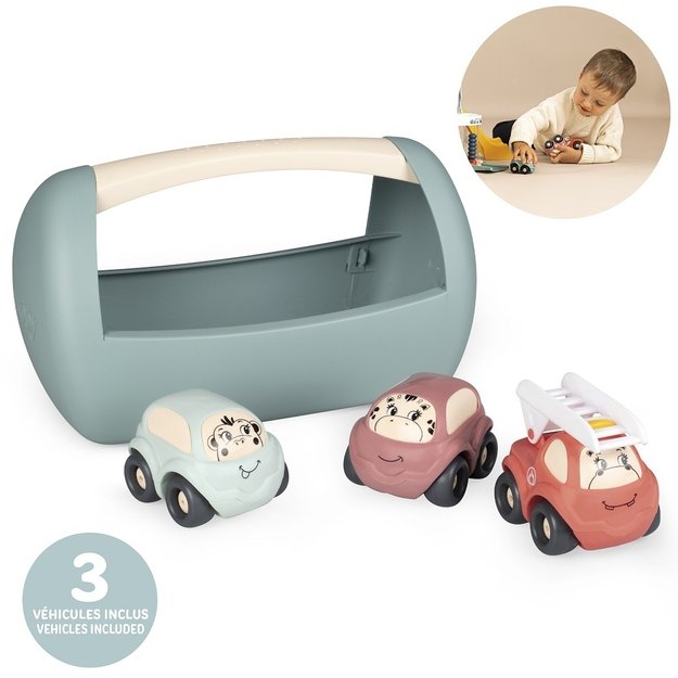 SMOBY Little dėžutė su automobiliais „Vroom Planet“