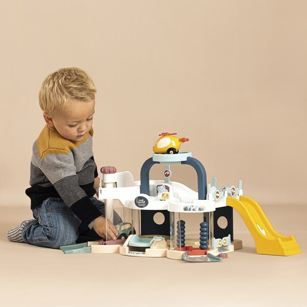 SMOBY Little – mano pirmasis garažas su automobiliuku „Vroom Planet“