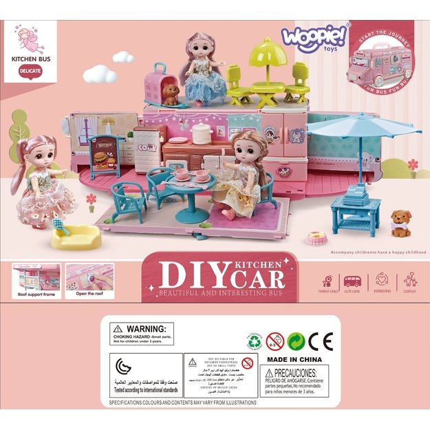 WOOPIE – 2 viename kemperis XXL lėlių namas 4