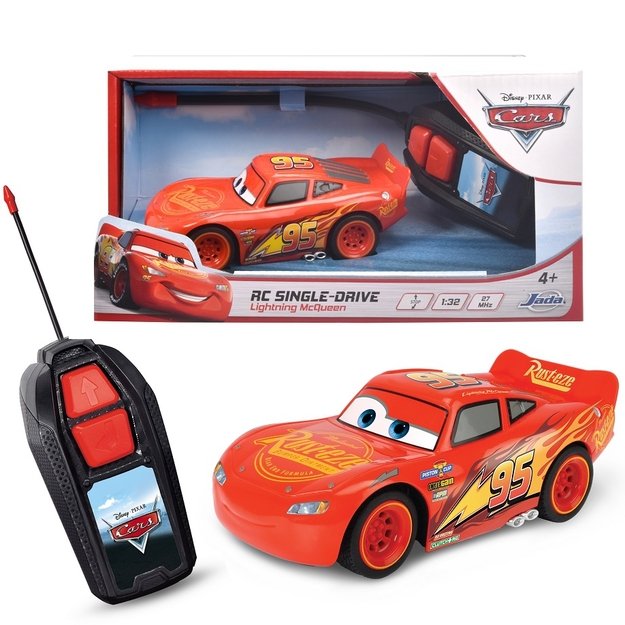 JADA Disney Auta – Zygzako McQueeno radijo bangomis valdomas automobilis