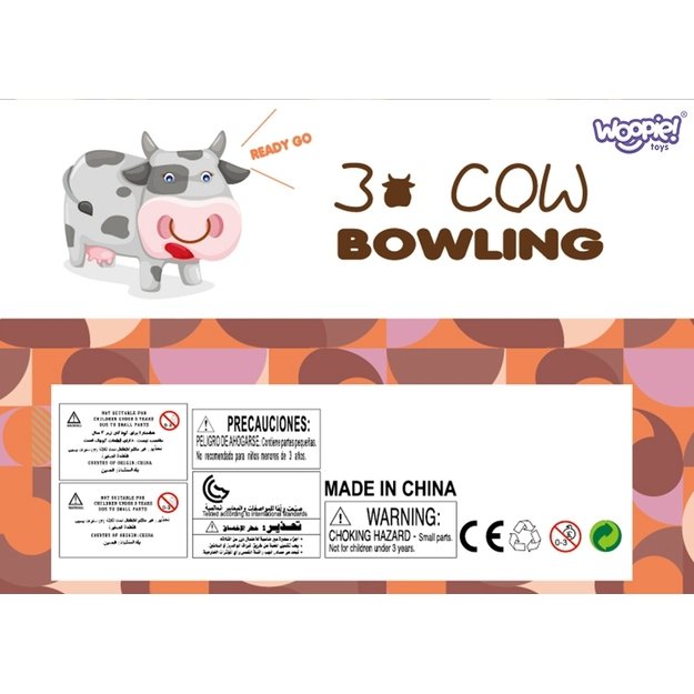 WOOPIE Boulingas vaikams Gyvūnai ir Skaičiai 8 vnt. 4