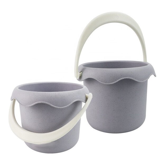 WOOPIE GREEN smėlio rinkinys su vandens malūnėliu kibirėlyje, 9 dalių – biologiškai skaidus, ekologiškas plastikas 5