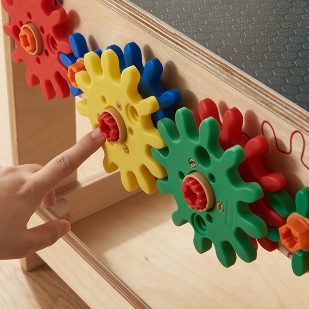 MASTERKIDZ Medinis Montessori dirbtuvės rinkinys „STEM“ su įrankiais ir priedais 6