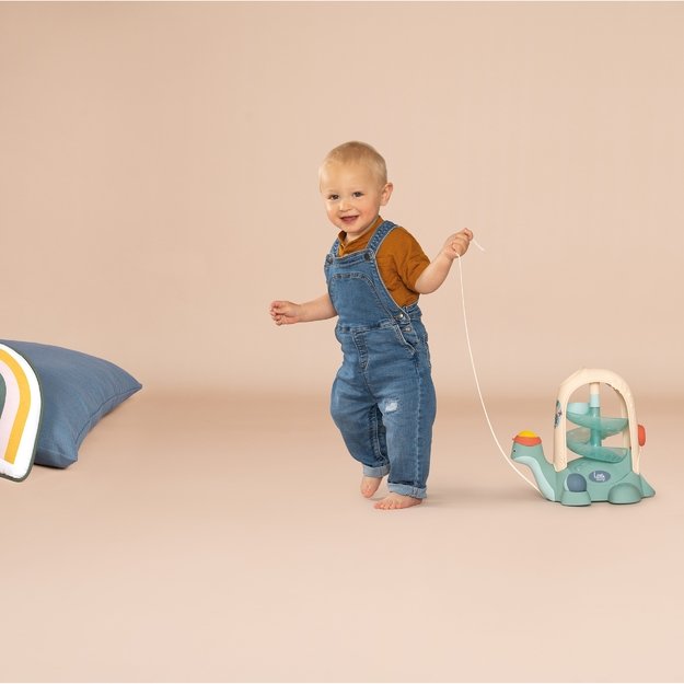 SMOBY LITTLE Vėžliukas su kamuoliukų trasa, traukiamas, nuo 12 mėn.