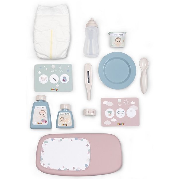 SMOBY Baby Nurse – auklės lagaminėlis lėlei 8