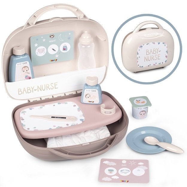 SMOBY Baby Nurse – auklės lagaminėlis lėlei