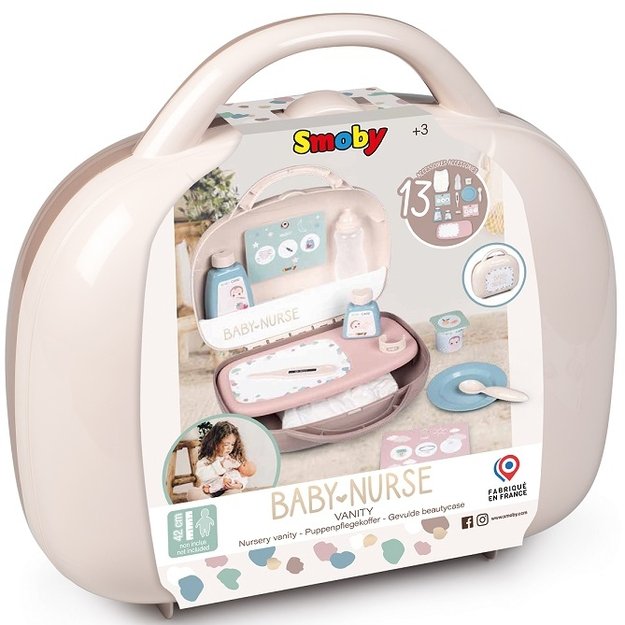SMOBY Baby Nurse – auklės lagaminėlis lėlei 9