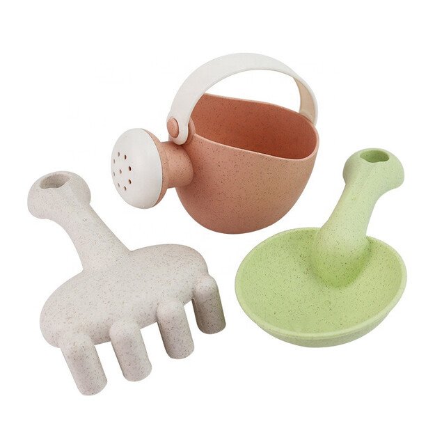 WOOPIE GREEN smėlio žaidimų rinkinys su malūnėliu ir laistytuvu, 10 dalių – biologiškai suyrantis, ekologiškas 7