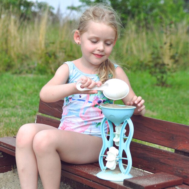 WOOPIE GREEN smėlio žaidimų rinkinys su malūnėliu ir laistytuvu, 10 dalių – biologiškai suyrantis, ekologiškas 2