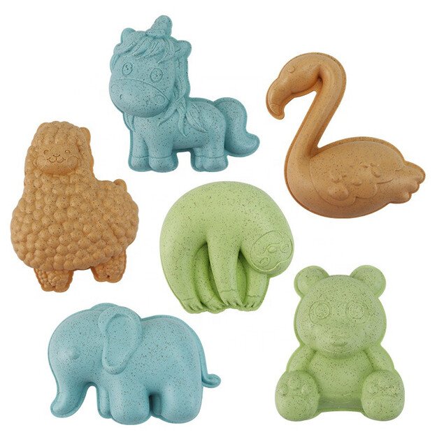 WOOPIE GREEN smėlio žaidimų rinkinys su malūnėliu ir laistytuvu, 10 dalių – biologiškai suyrantis, ekologiškas 11