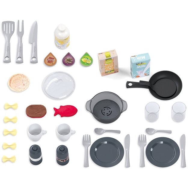 SMOBY Mini Tefal Studio Bubble XL virtuvėlė + 34 priedai 4