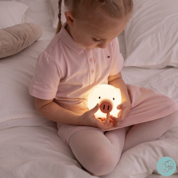 Mary’s LED naktinė lempa „Paršelis“ – balta
