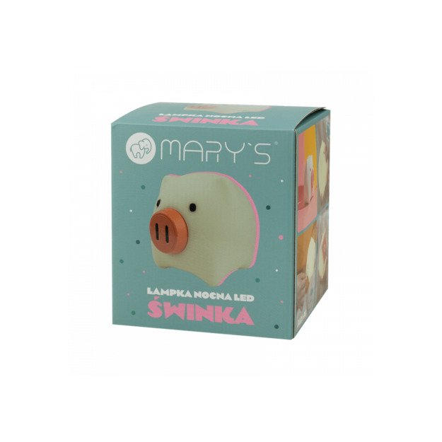 Mary’s LED naktinė lempa „Paršelis“ – balta 4