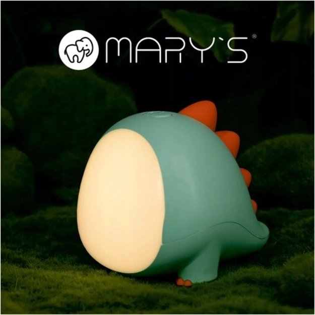 MARY'S Dino LED naktinė lempa, žalia
