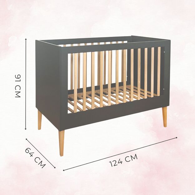 Vaikiška lovytė 120×60 ILA Pilka 5