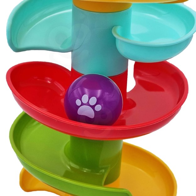 WOOPIE BABY kamuoliukų trasa – spiralinis bokštas + 2 kamuoliukai