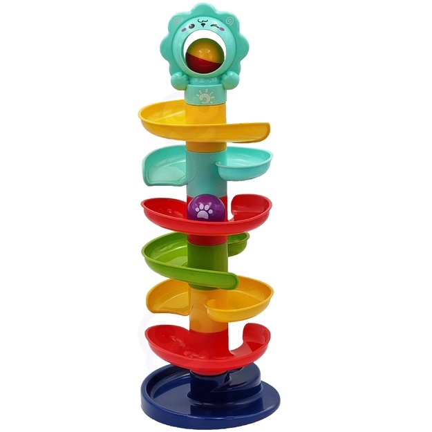 WOOPIE BABY kamuoliukų trasa – spiralinis bokštas + 2 kamuoliukai