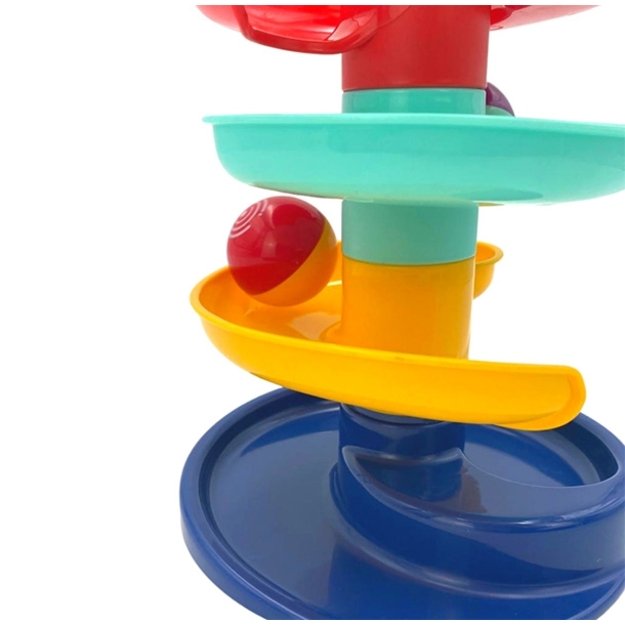WOOPIE BABY kamuoliukų trasa – spiralinis bokštas + 2 kamuoliukai