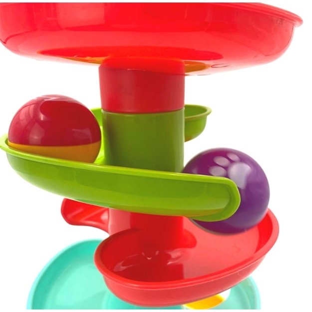 WOOPIE BABY kamuoliukų trasa – spiralinis bokštas + 2 kamuoliukai