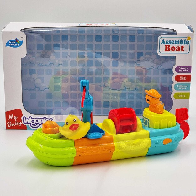 WOOPIE BABY Vandens žaislas maudynėms „Laivas“ 10