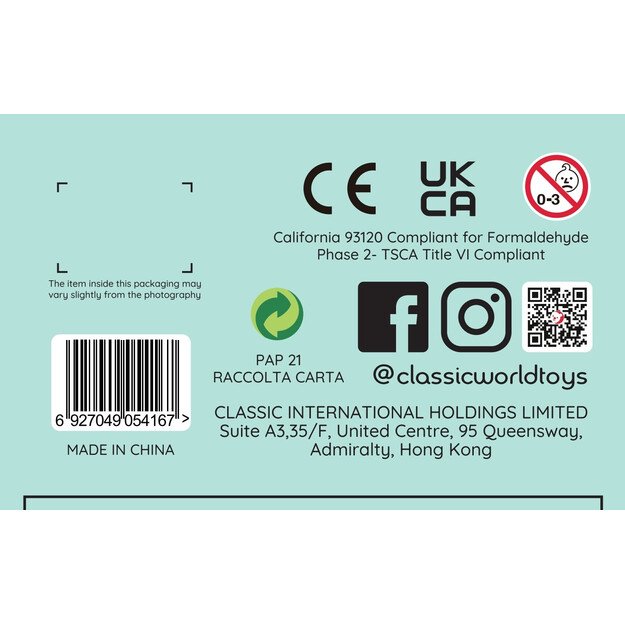 CLASSIC WORLD Medinė Kasa su Priedais Vaikams 11