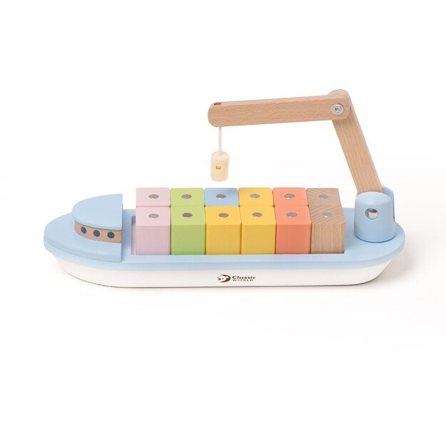 Medinis krovininis laivas su magnetiniais blokais, 13 el. 3