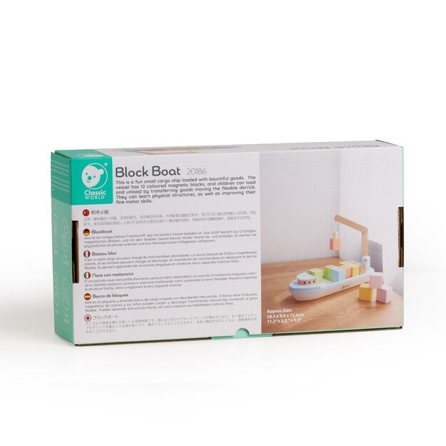 Medinis krovininis laivas su magnetiniais blokais, 13 el. 8