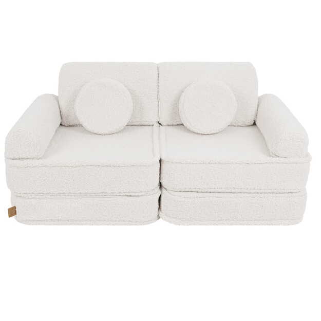 Vaikiška Modulinė Sofa Pocket plus - teddy pieno baltumo/kreminė