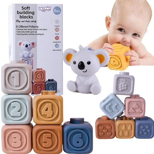 Edukacinė sensorinė piramidė su skaičiais – 2in1
