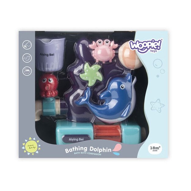 WOOPIE BABY Vandens žaislas „Kranas–fontanas–vandens krioklys“ su delfinu 3