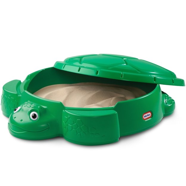 Little Tikes smėlio dėžė „Vėžlys“ – su dangčiu, taip pat gali būti naudojama kaip žaislų dėžė